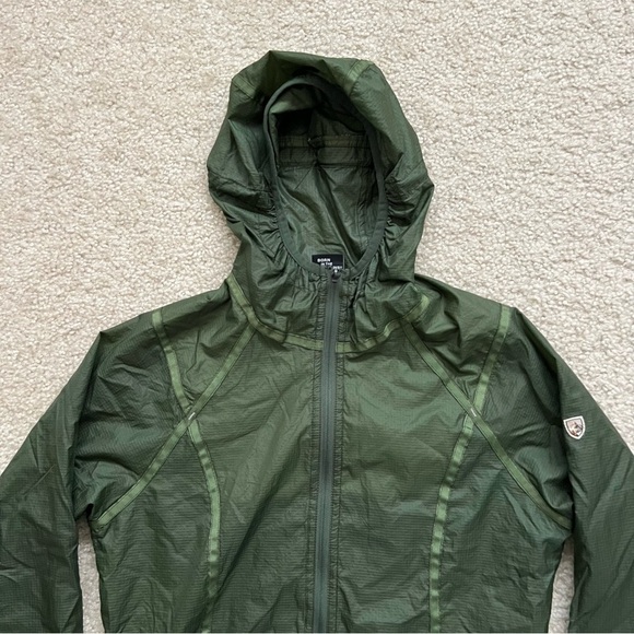 Kuhl Women Parajax Ultra-Light Wind Shell Jacket Green Size XS 2122 Nylon Hiking - Picture 9 of 16